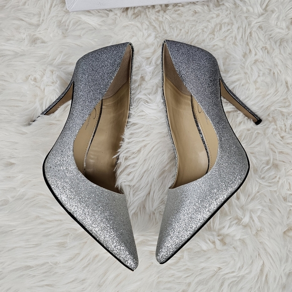 Jessica Simpson Silver Heels - Picture 5 of 15